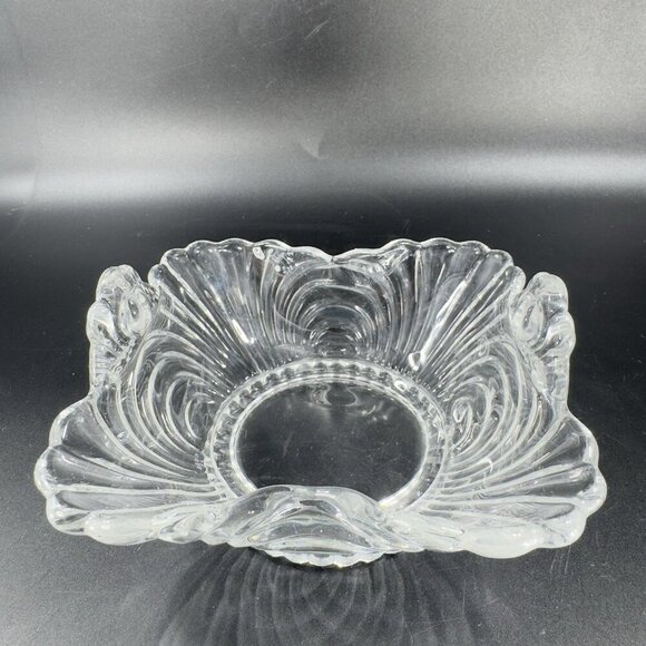 Cambridge Glass Company Caprice Clear With Handles Manganese 365nm Green UV Glow - Picture 10 of 14